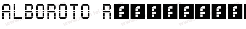 ALBOROTO Regular字体转换